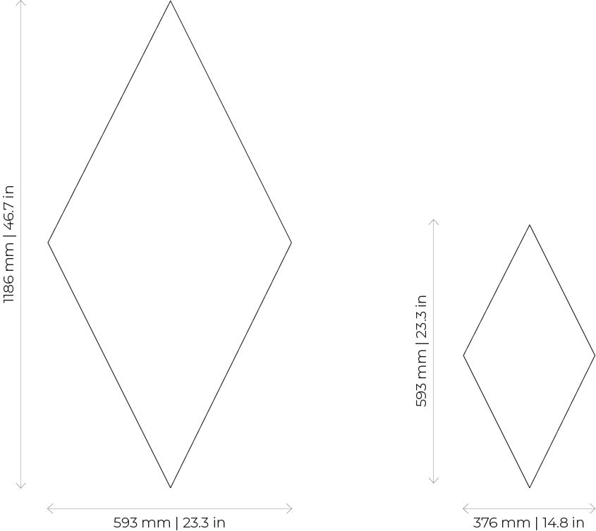 rombo flat_ dimensioni