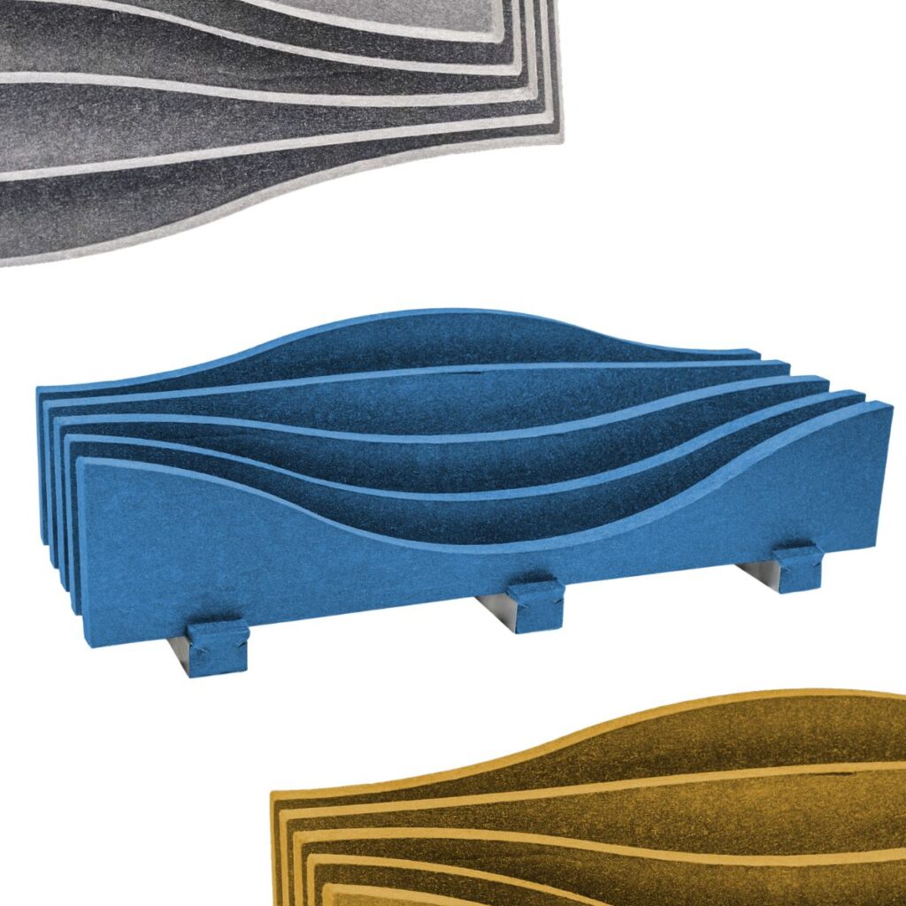 Panello fonoassorbente Mappyfiber Wavy