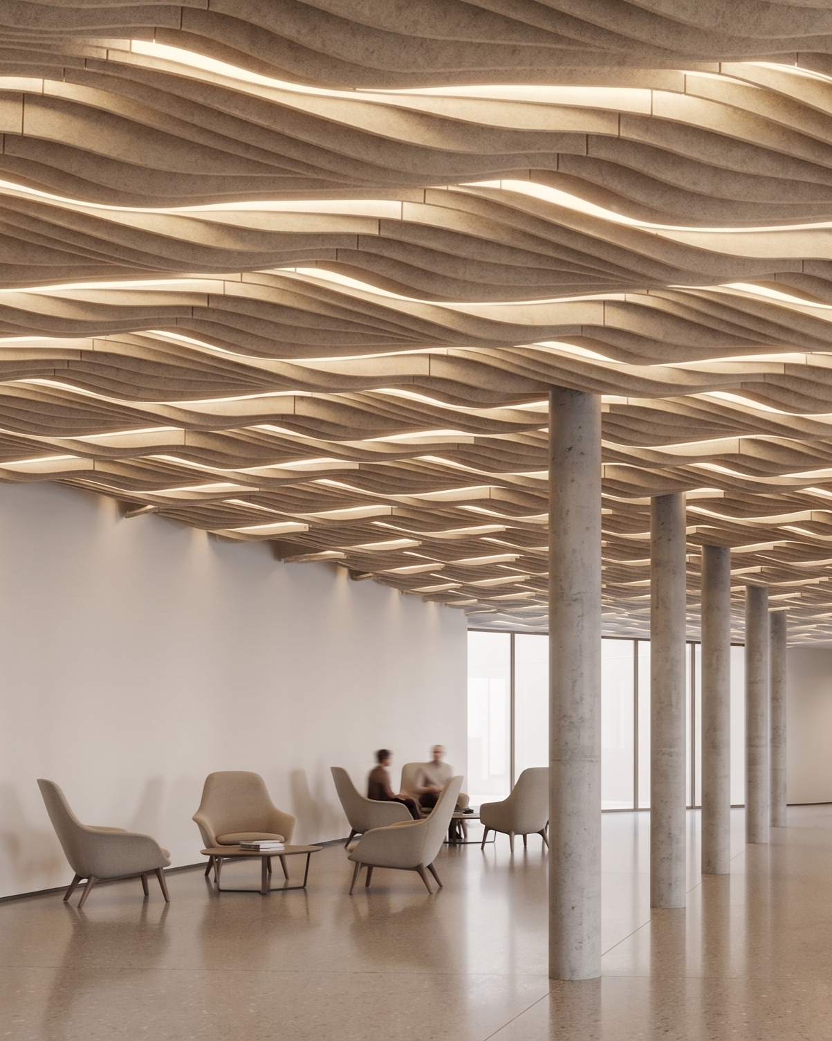 Render wavy welcome desk 1