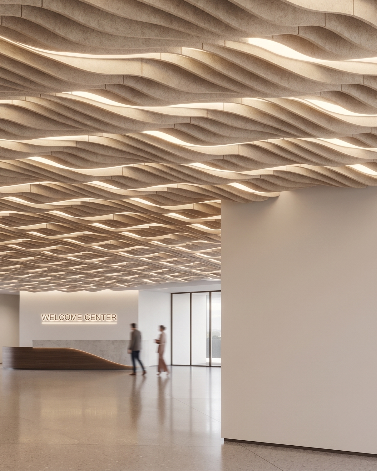 Render wavy welcome desk 2