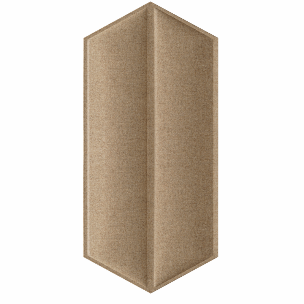 Double polyester fibre sound-absorbing panel