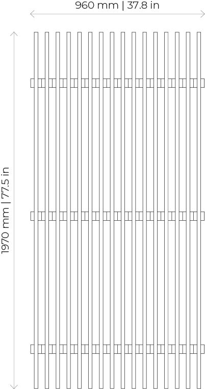 Panello fonoassorbente Mappyfiber Linear