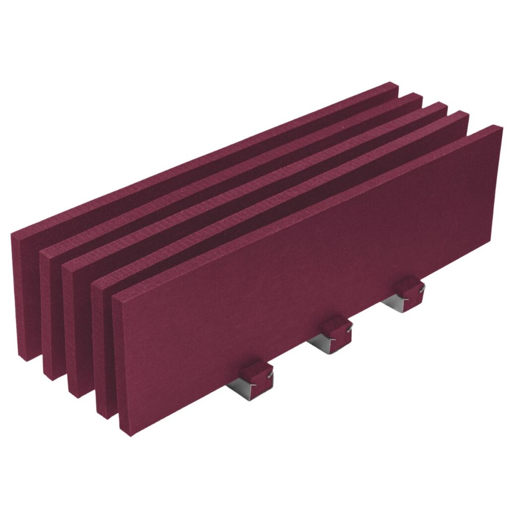 Panello fonoassorbente decorativo in fibra di poliestere Mappyfiber L Linear