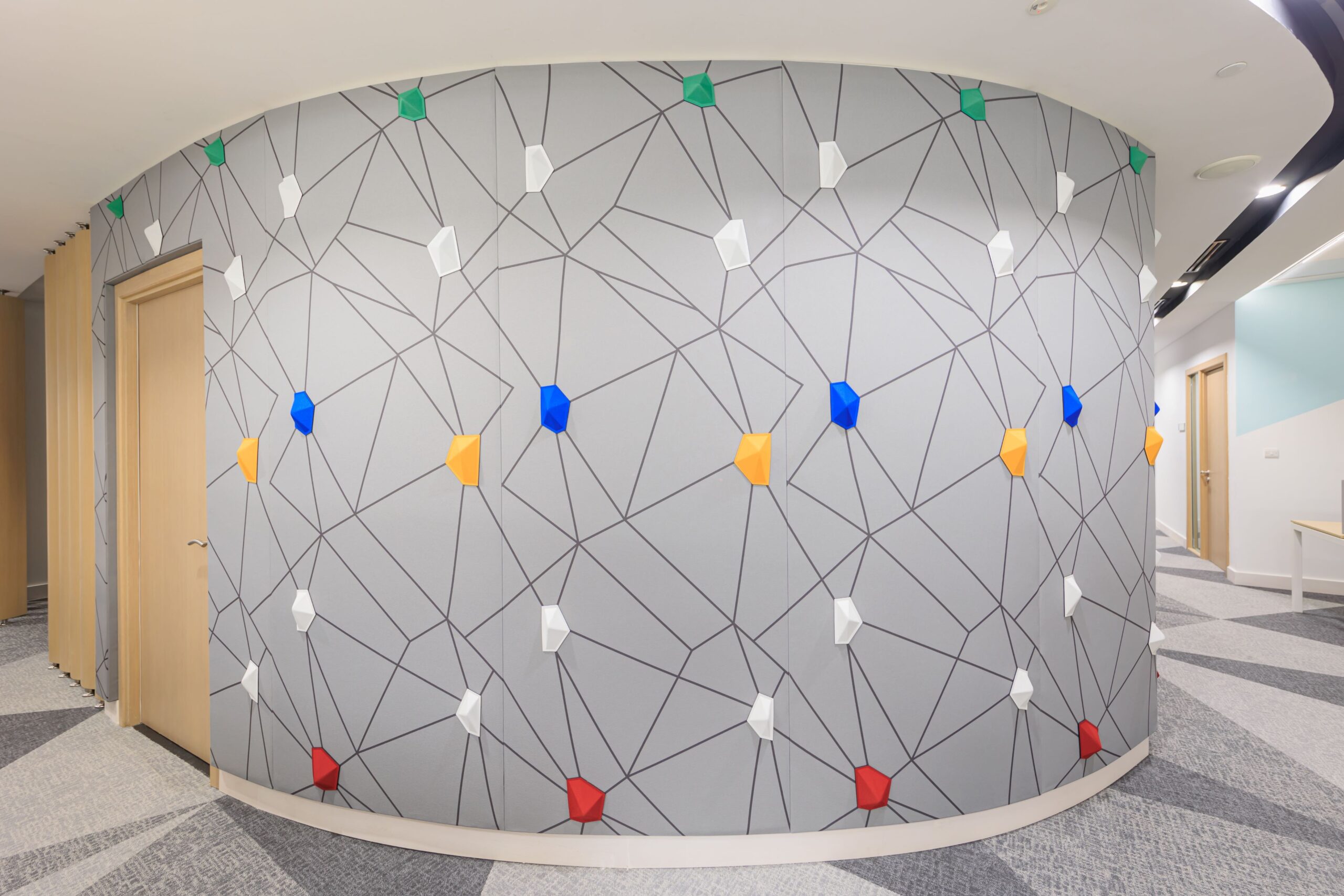 Acoustic wall with gems 4