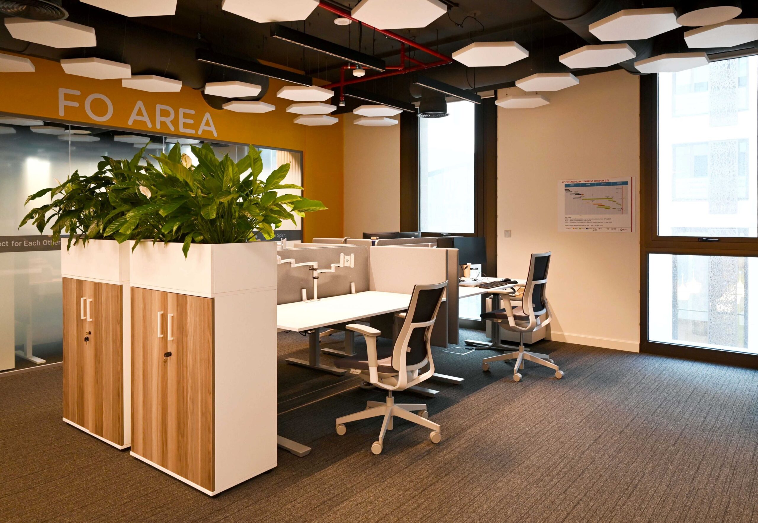 Flat esagono Office Qatar
