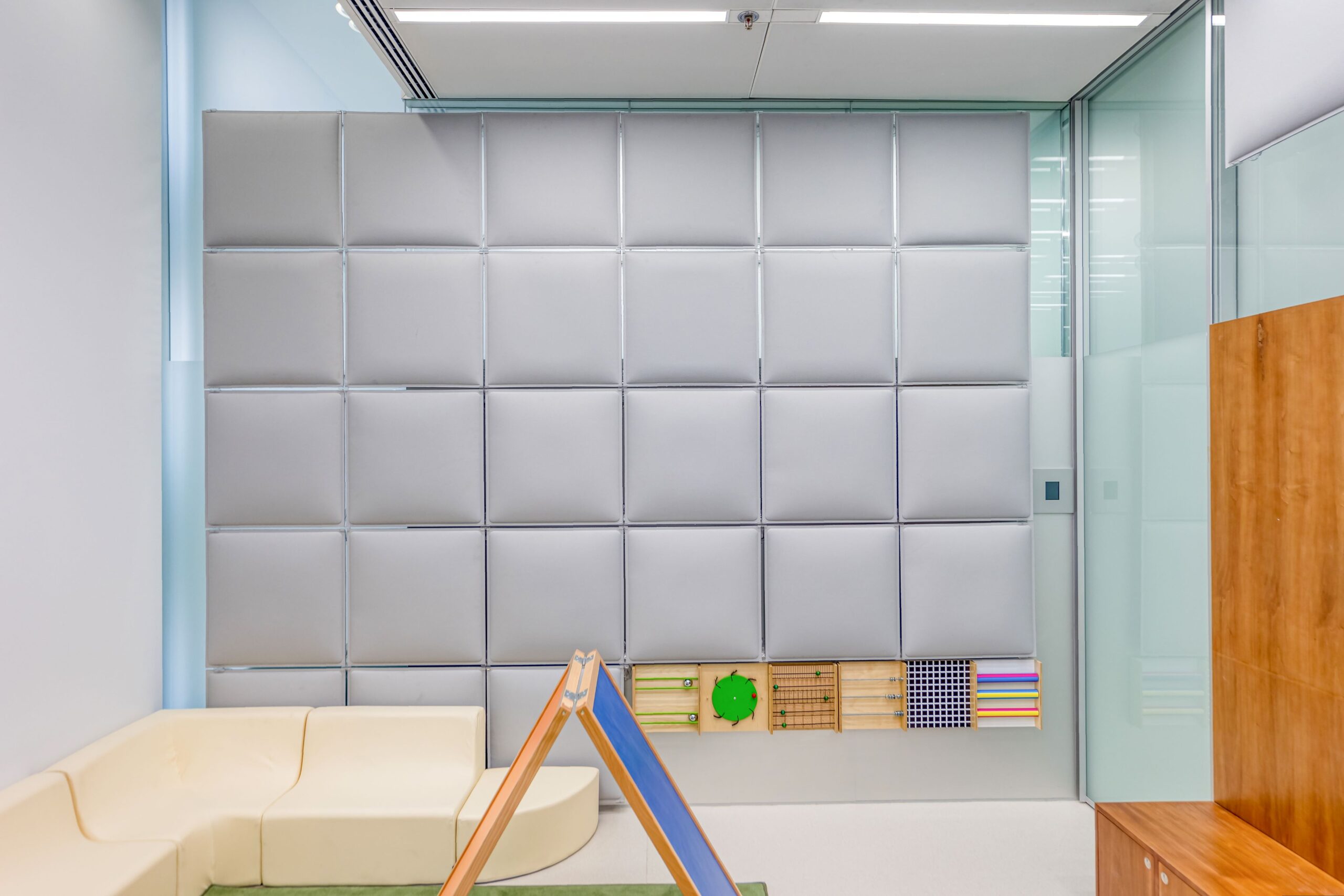 Nursery - polyester fiber Mappyfiber Bombato acoustic panel