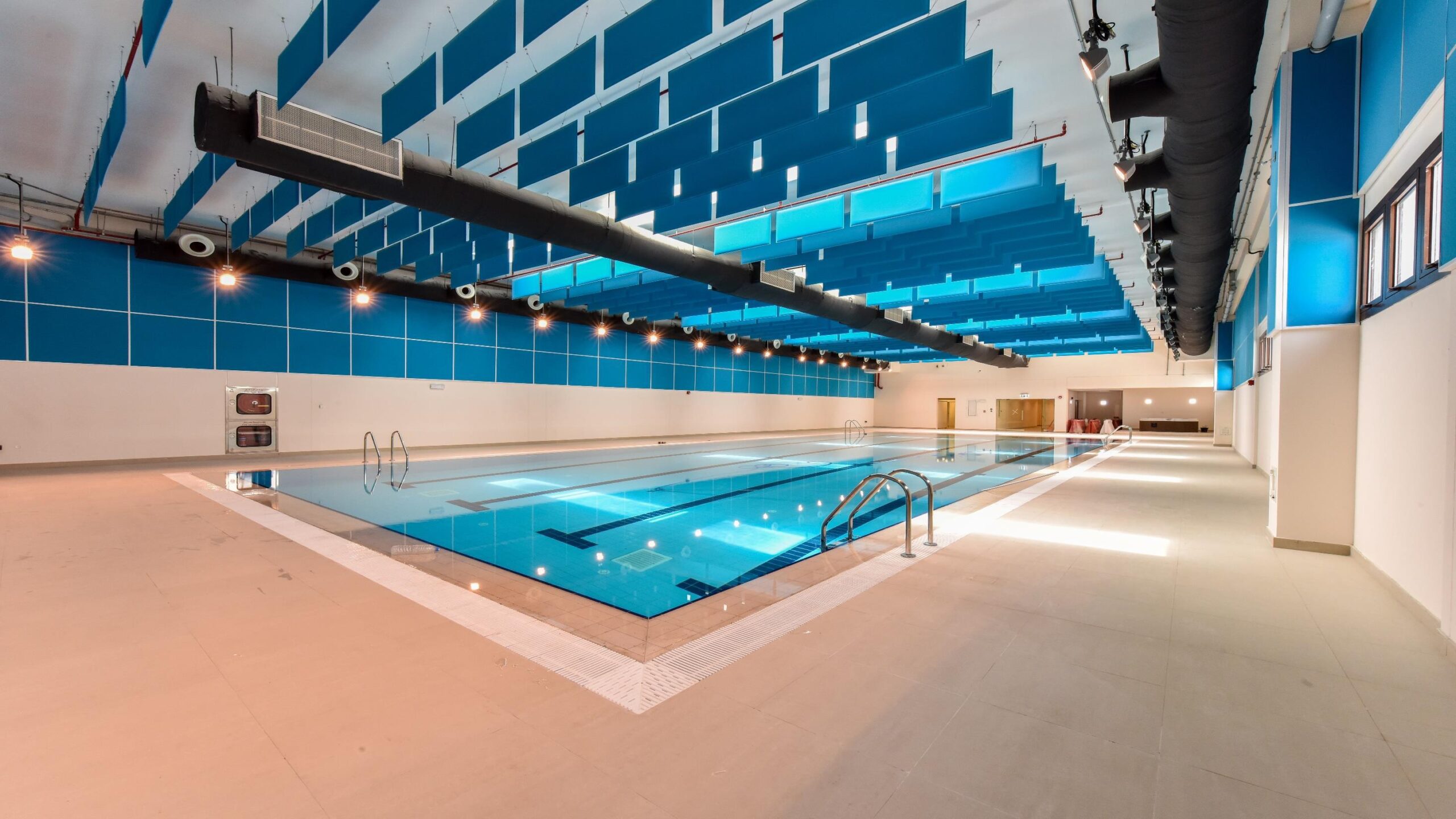 Mappyfiber Twinsound acoustic panels swimmingpool